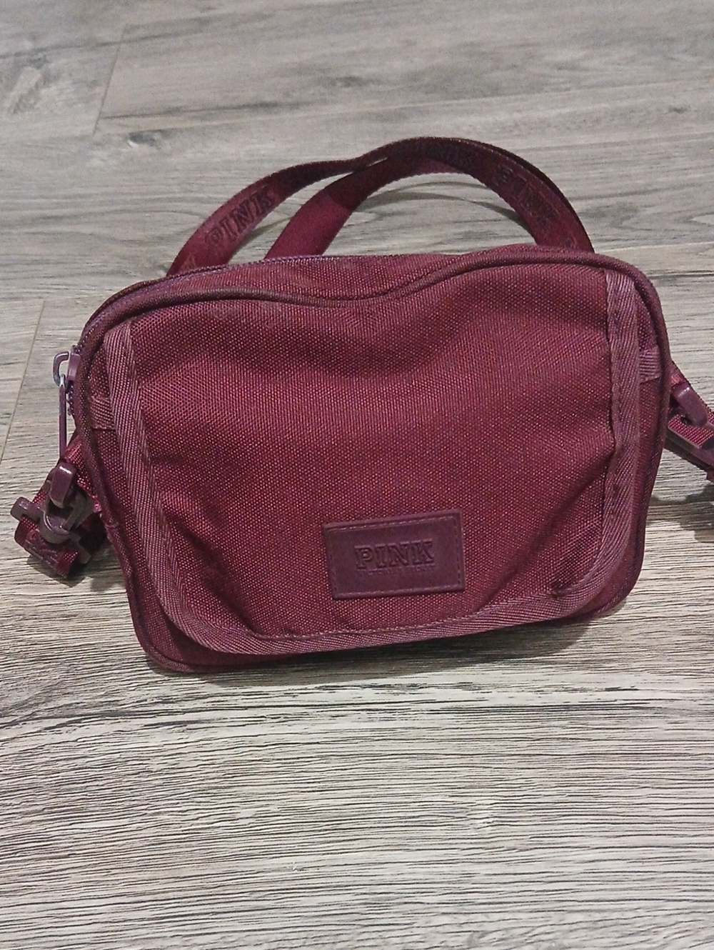 PINK Victoria's Secret Maroon  Strap Bag
